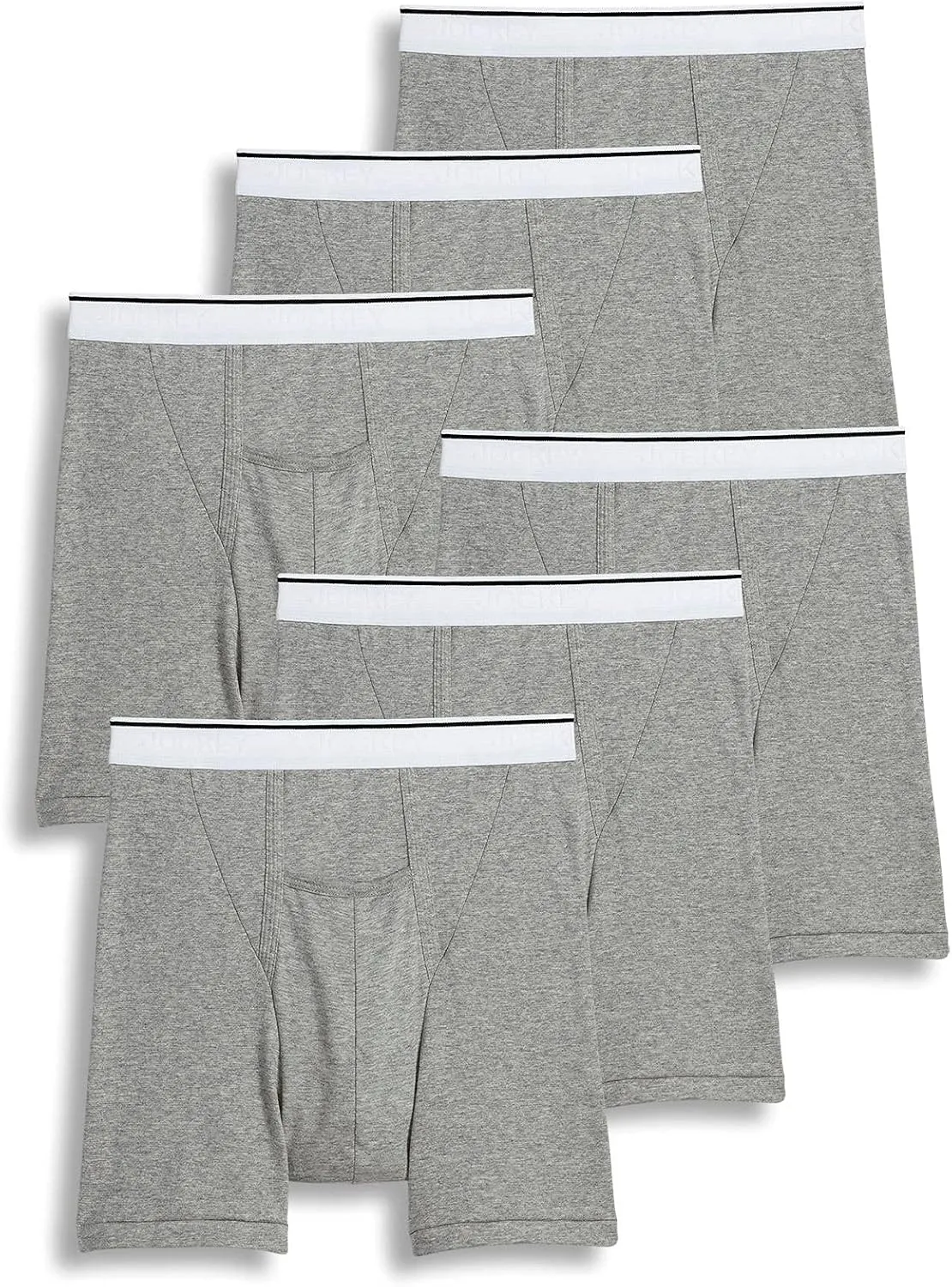 Jockey Men's Underwear Pouch 5" Boxer Brief - 6 Pack