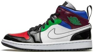 Jordan Womens WMNS Air 1 Mid Se Multicolor - Black/White-University Red Db5454 001 - Size 10.5W
