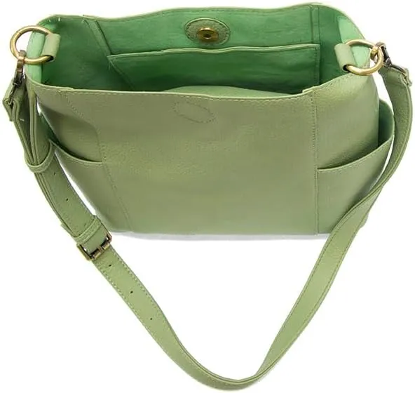 Joy Susan Side-Pocket Bucket Bag: Kayleigh Crossbody
