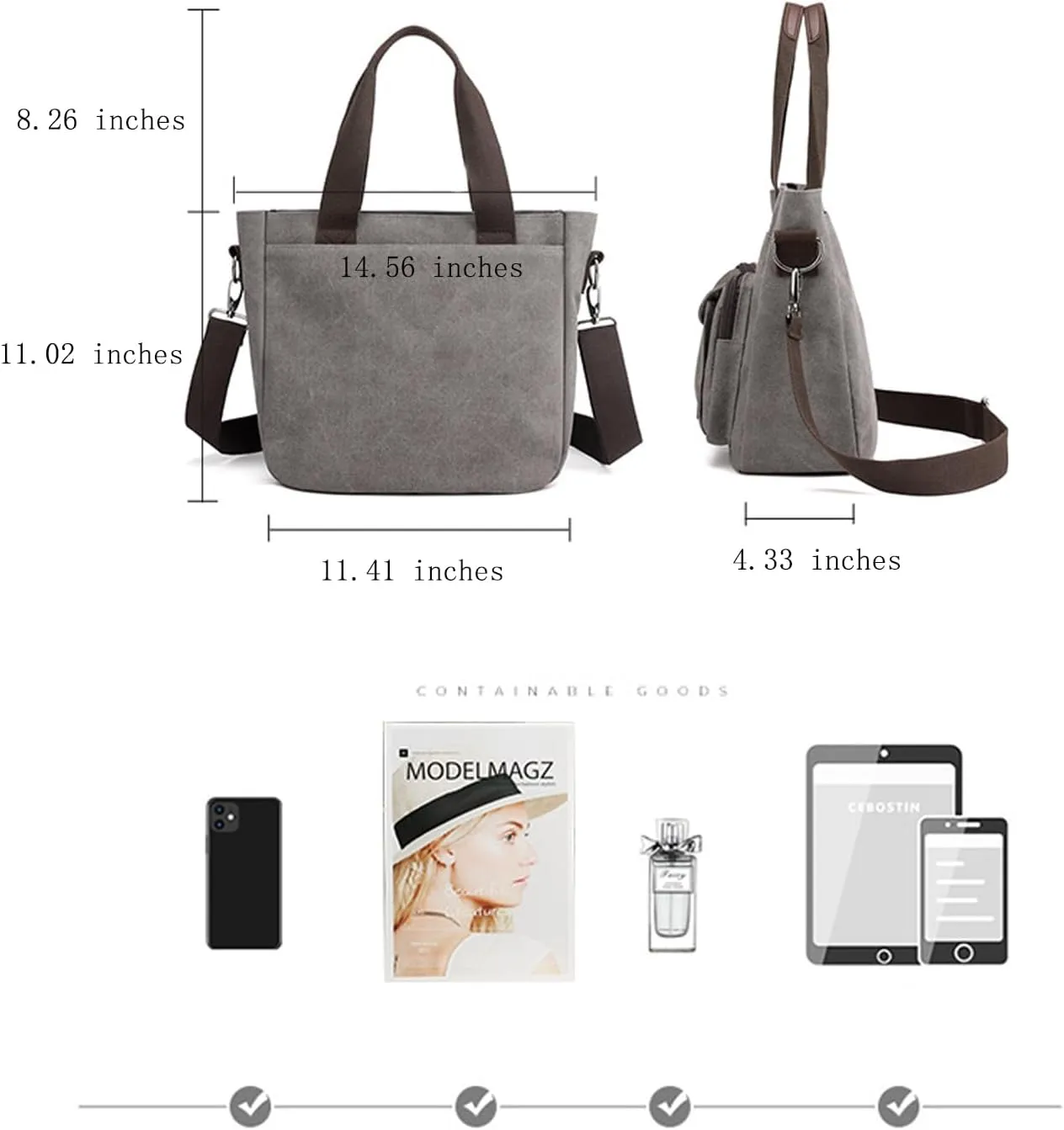 KARRESLY Women's Casual Hobo Shoulder Bag Large Capacity Nylon Daily Messenger Bag Work Shopper Handbag Purse