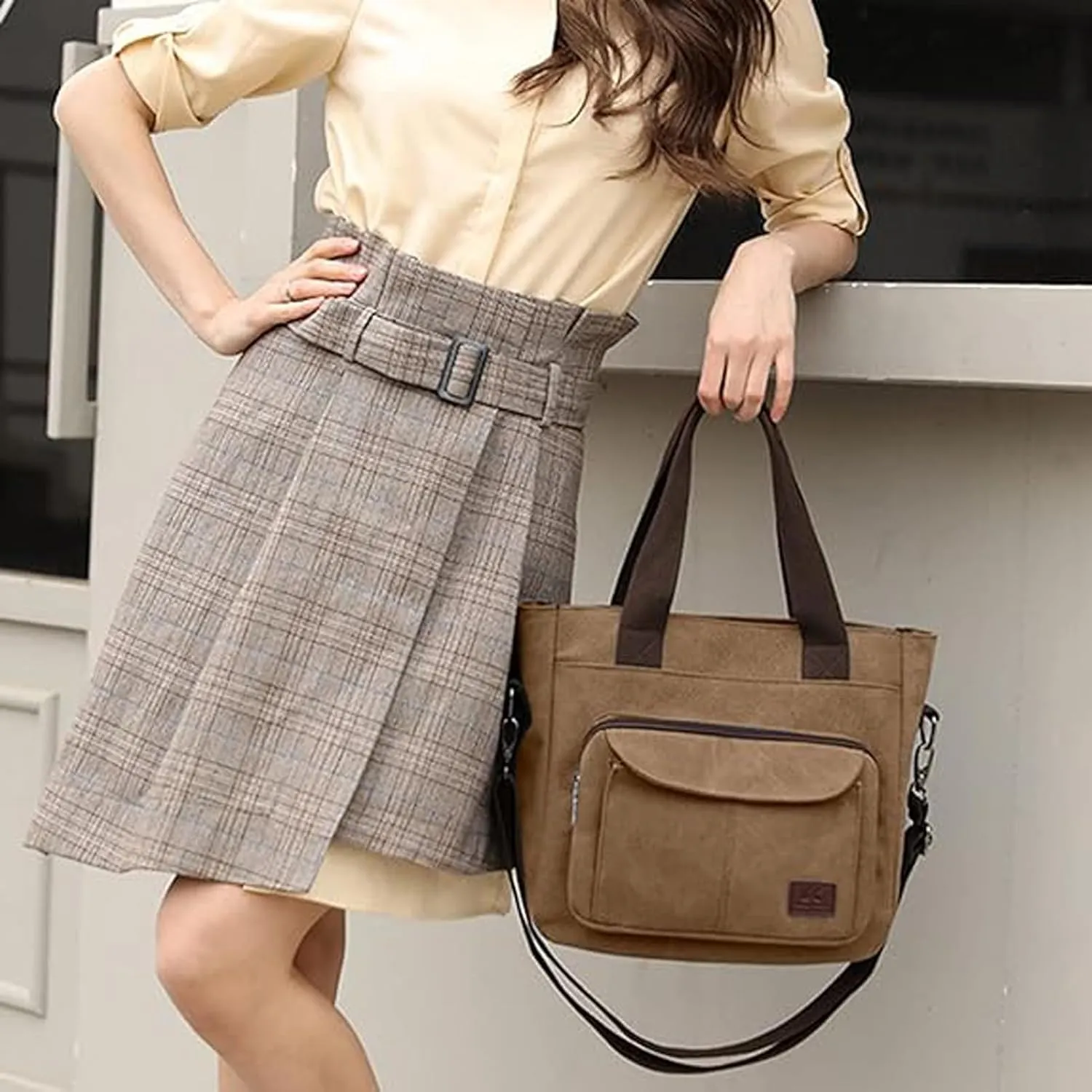 KARRESLY Women's Casual Hobo Shoulder Bag Large Capacity Nylon Daily Messenger Bag Work Shopper Handbag Purse