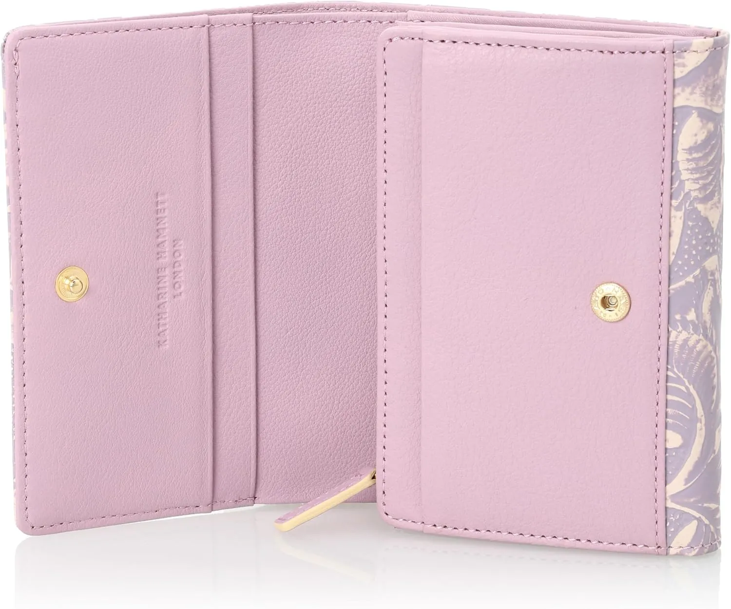 Katherine Hamnet London KHP672 Bi-fold Zipper Coin Purse, Craft Rose