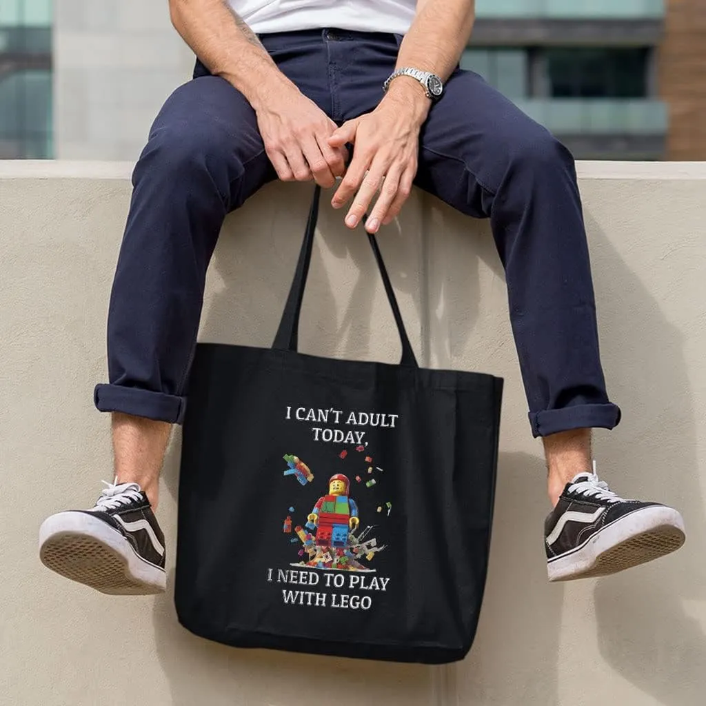 Keep Calm and Build It Canvas Tote Bag - Themed Shopping Bag - Art Print Cloth Bag