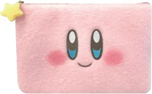 Kirby Fluffy Pouch (Smile) – 8.7 Inch Plush Cosmetic Bag, Jewelry Organizer, Travel Storage Case