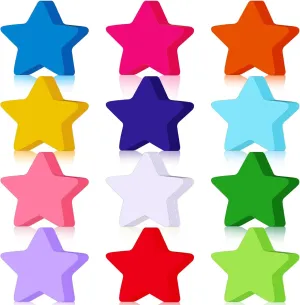 Kisston 360 Pcs Star Cutouts Paper 3.9 Inch Assorted Color Die Cuts for DIY Craft Projects Bulletin Board Decor