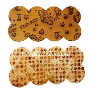 Kitty Embossed Faux Leather Snap Clip Set