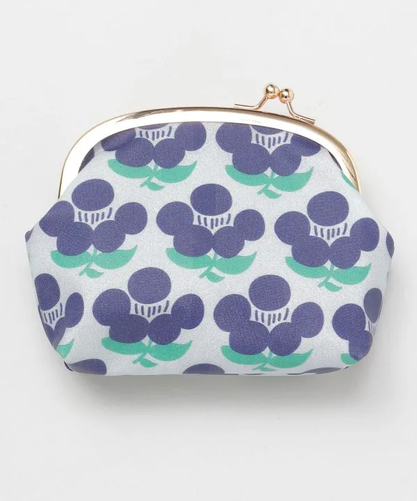 KOKESHI Flower Gamaguchi Clasp Pouch