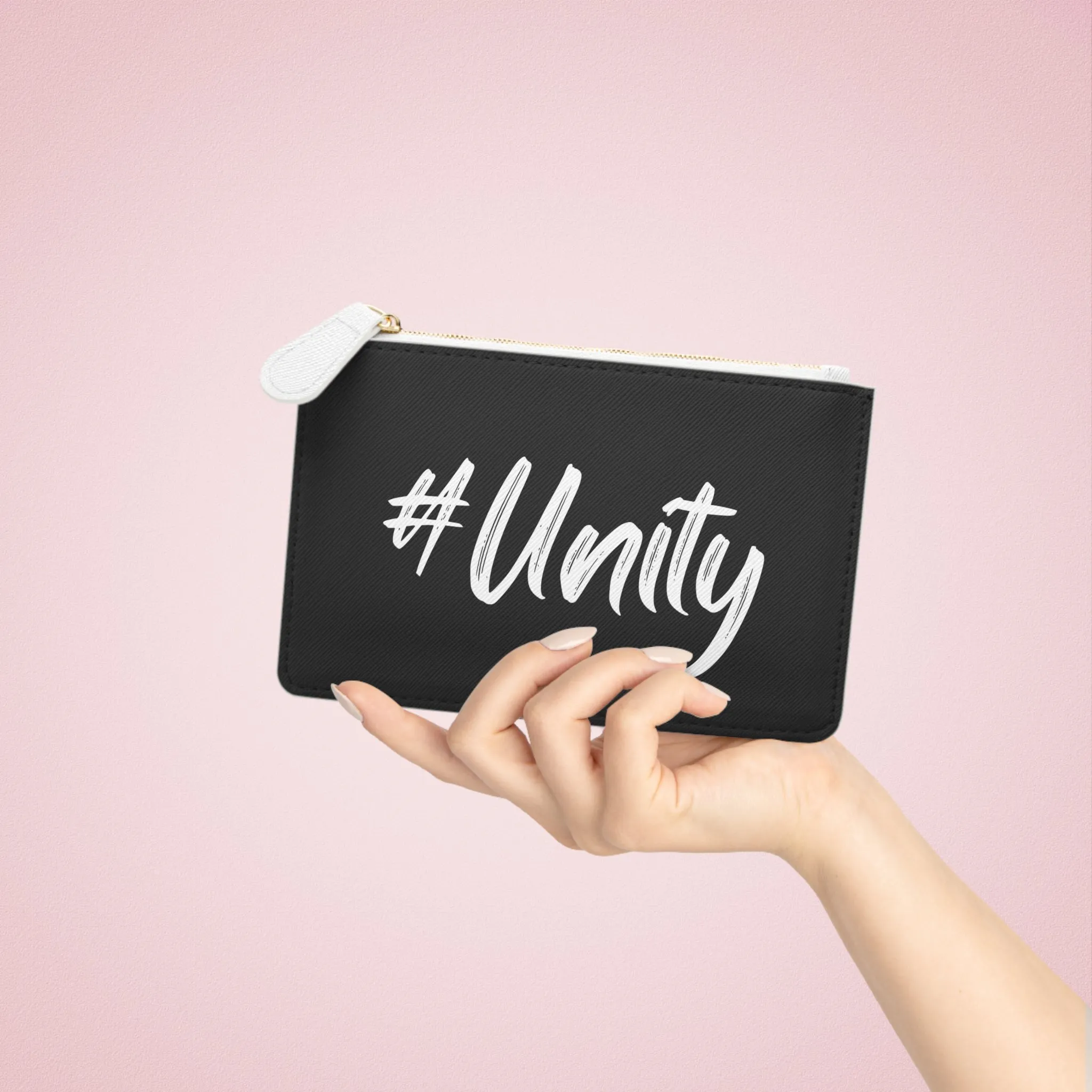 #Kotahitanga (#Unity) Mini Clutch Bag - black