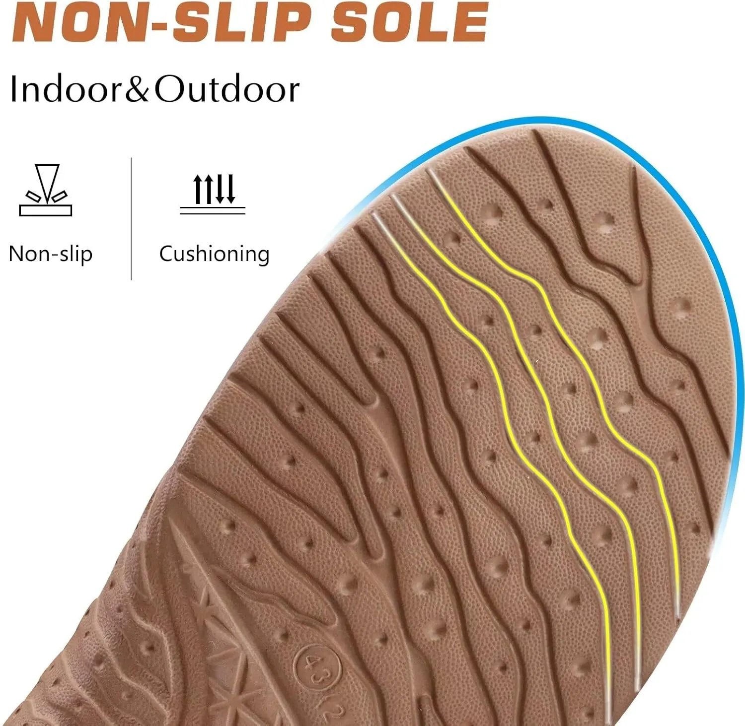 KuaiLu Mens Clog Slippers with Arch Support Suede Faux Fur Memory Foam Warm House Shoes Comfortable Slip-on Mans Bedroom Indoor Outdoor Slippers Rubber Sole Size 7-16