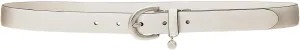 Lauren Ralph Lauren Women's Charm Crosshatch Leather Belt