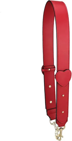 Leather Purse Crossbody Strap Heart Solid Color Replacement Strap Crossbody Bags Shoulder Bags Accessories Long 97cm