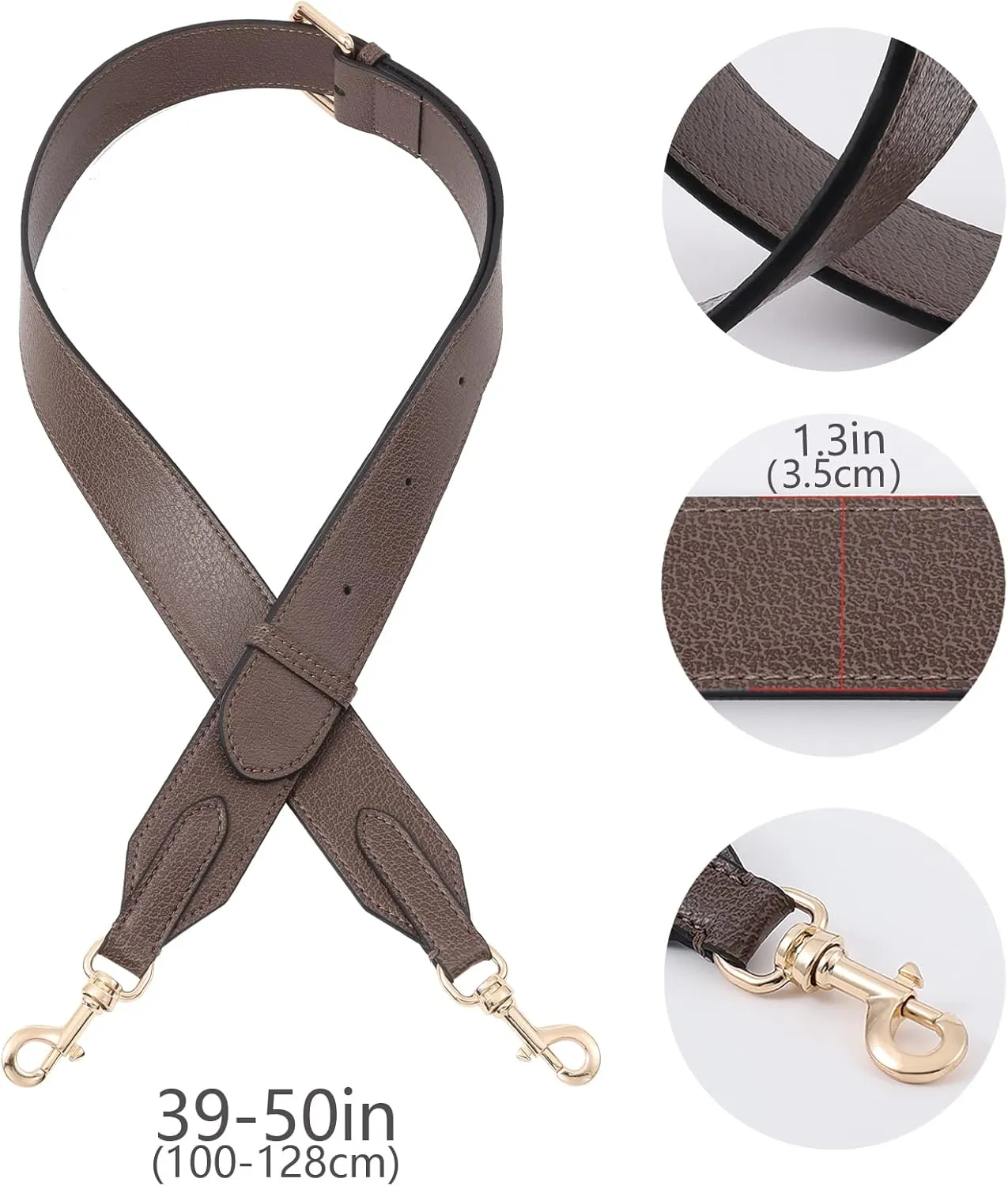 Leather Shoulder Strap Crossbody Adjustable for Ophidia,Bamboo,Diana Junbo and Tote,Purse,Handbags Replacement Accessories