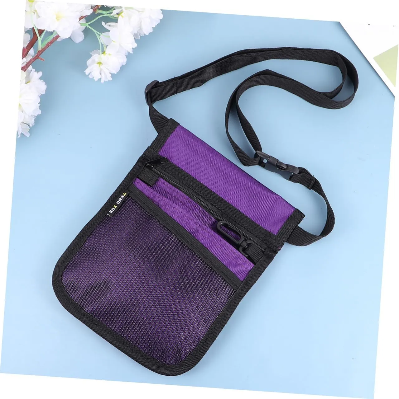LIFKOME Waist Bag Fanny Pack for Nurses Nurse Pocket Pouch Shoulder Bag Portable Nurse Accessories Purple High Capacity