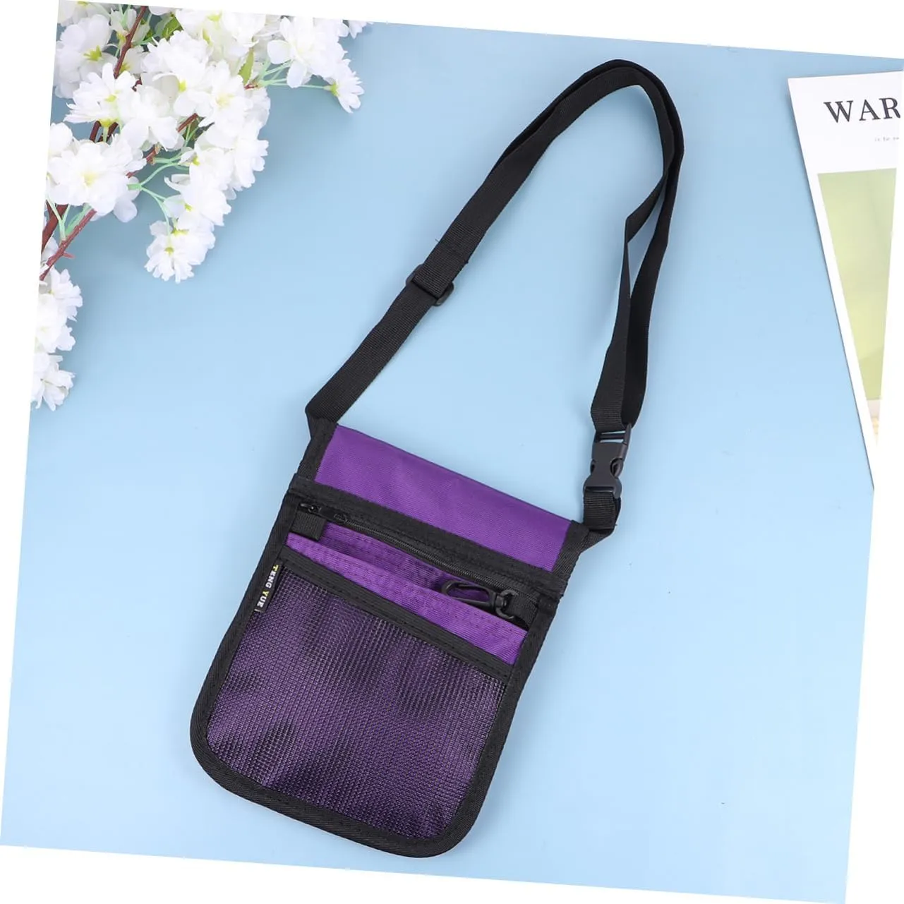 LIFKOME Waist Bag Fanny Pack for Nurses Nurse Pocket Pouch Shoulder Bag Portable Nurse Accessories Purple High Capacity