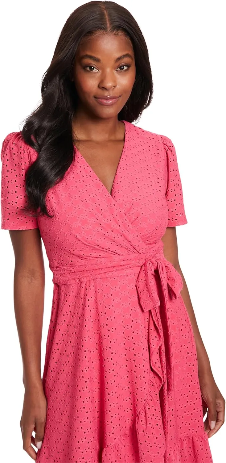 London Times Summer Ruffle Short Cocktail Petite Dresses for Women Party