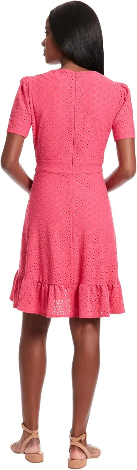 London Times Summer Ruffle Short Cocktail Petite Dresses for Women Party