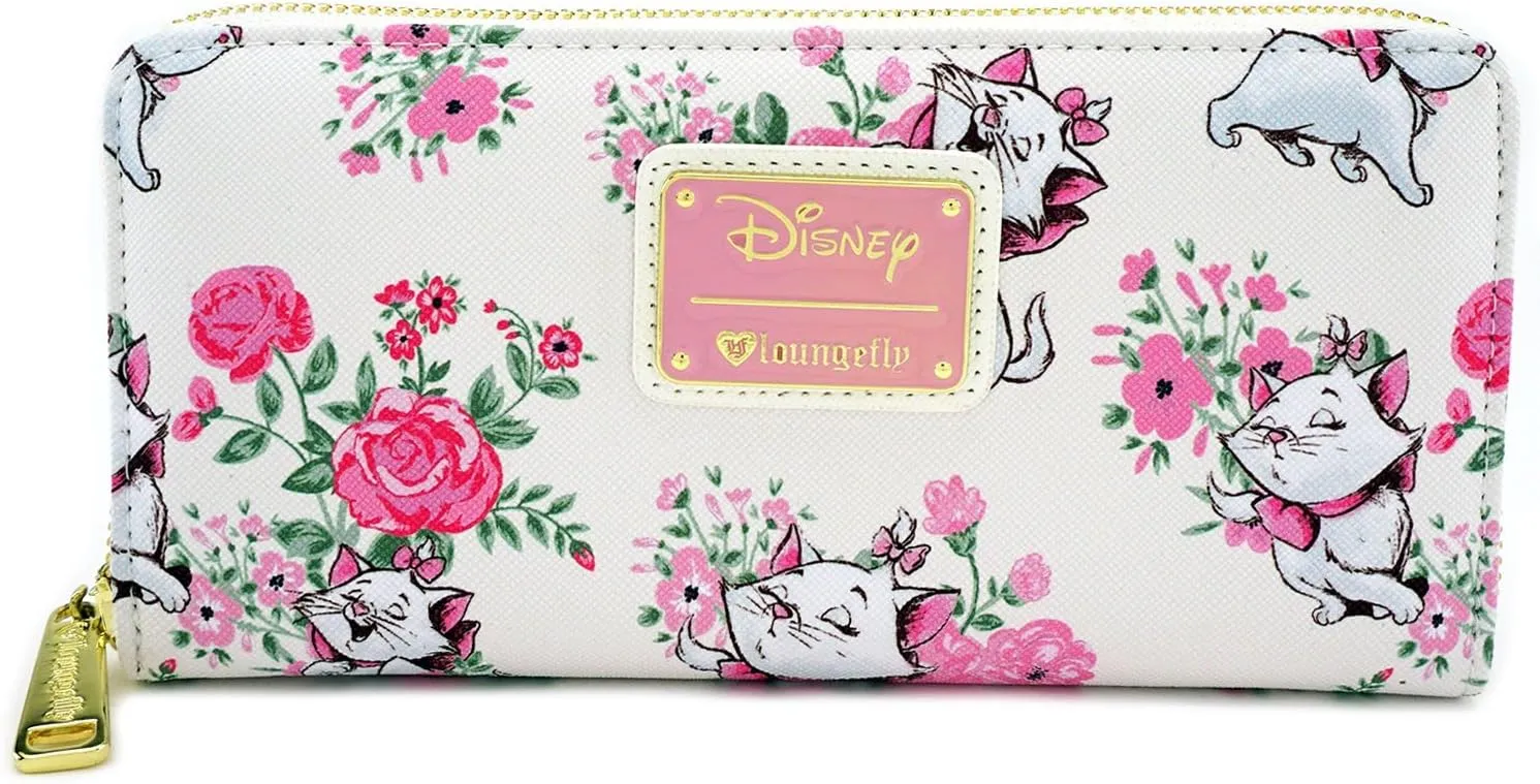Loungefly x Disney Marie Floral AOP Faux Leather Wallet (Multi, One Size)