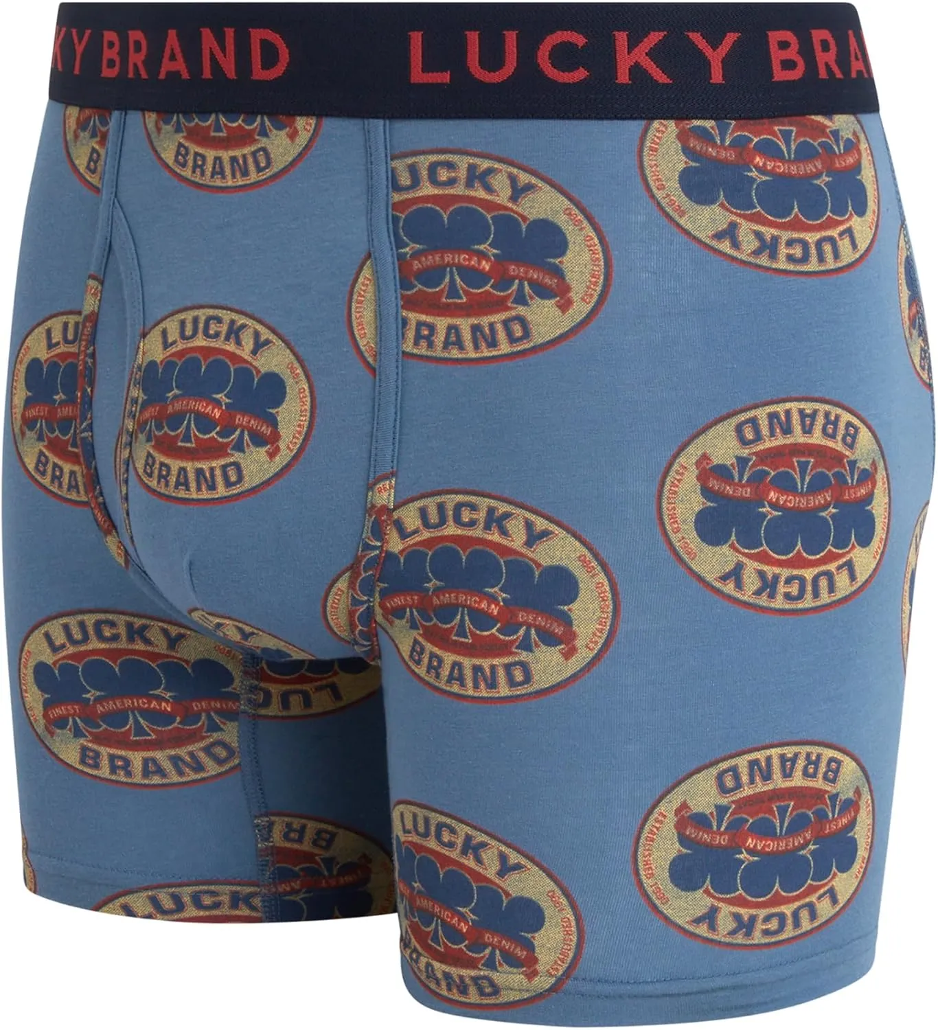 Lucky Brand Mens Boxer Briefs - 6 Pack Soft Stretch Mens Underwear with Functional Fly Pouch Boxers for Men (Sizes: S-2XL)