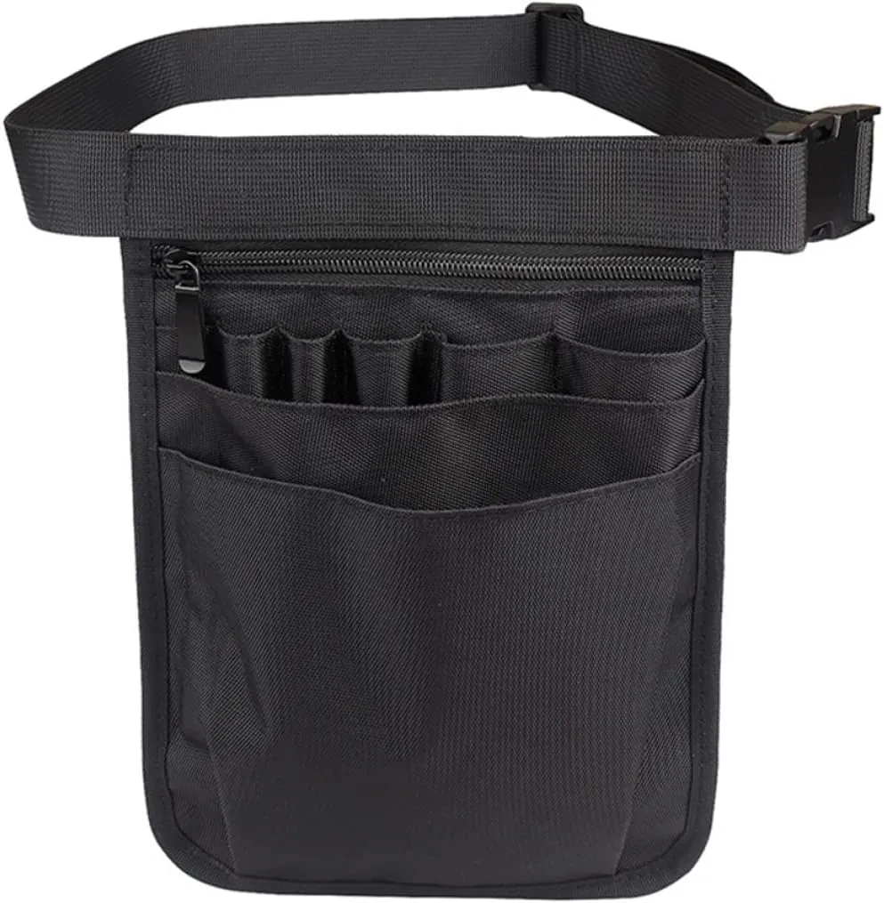 Lurrose Nurse Tools Organizer Pouch Medical Supplies Waist Bag for Nurses Doctors for Scissors Pens and Markers