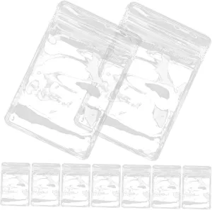 Luxshiny 100pcs Multi-functional Sealing Bags Plastic Jewelry Storage Pouches Zipper Self-sealing for Electronics Accessories and Home Use