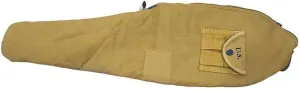 M1 Carbine Fleece Lined Canvas CASE with Carry Strap WAR Equine Militaria WW2 Marked US-Khaki