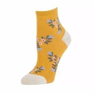 Mae Anklet Sock in Harvest Gold
