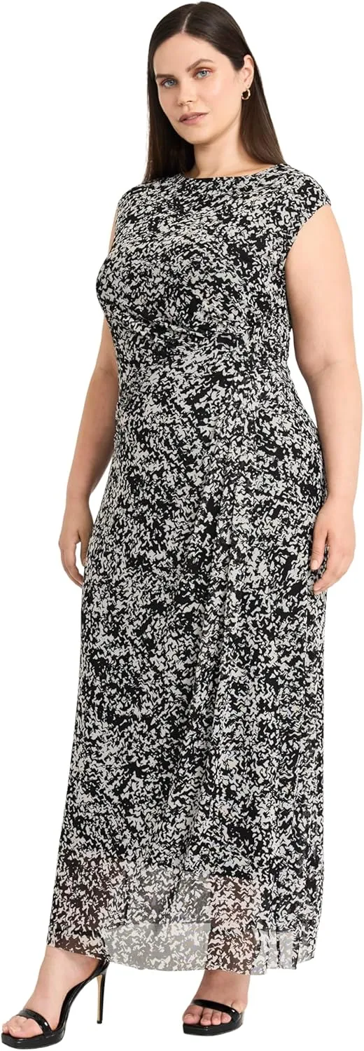 Maggy London Women's Side Draped Midi Dress