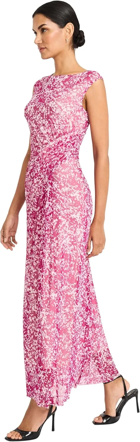 Maggy London Women's Side Draped Midi Dress