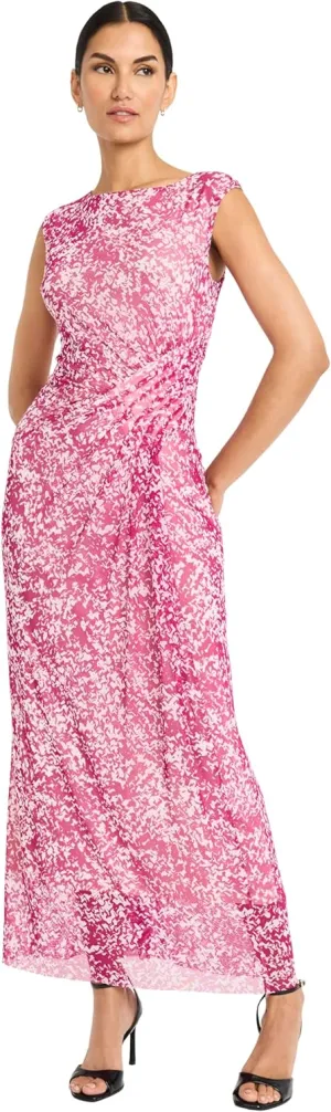Maggy London Women's Side Draped Midi Dress
