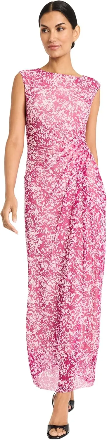 Maggy London Women's Side Draped Midi Dress