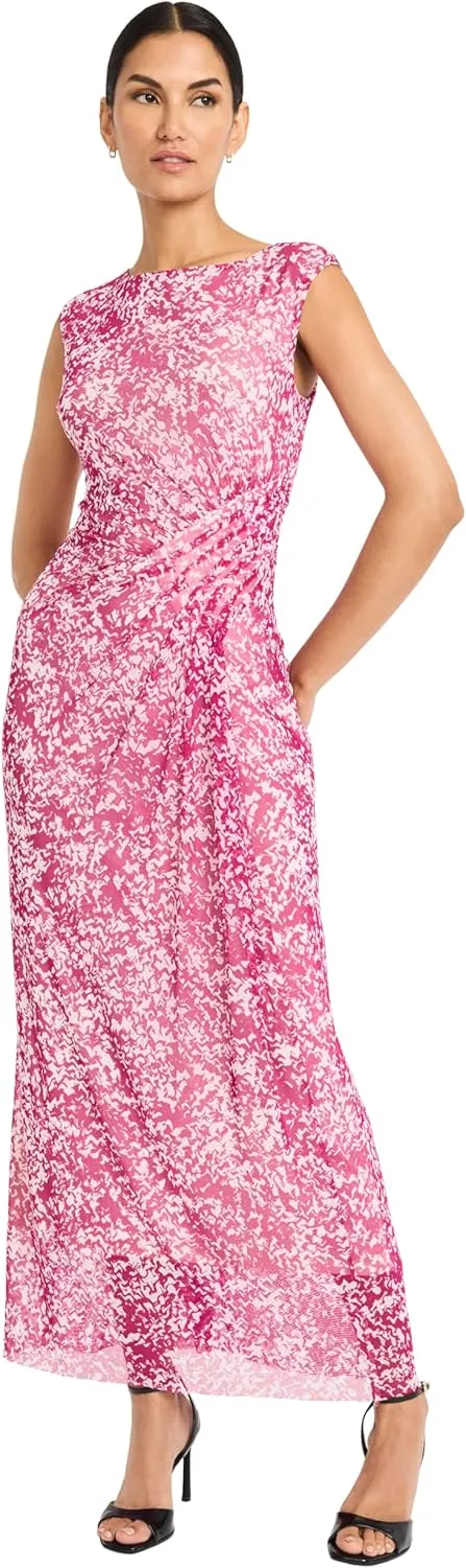 Maggy London Women's Side Draped Midi Dress