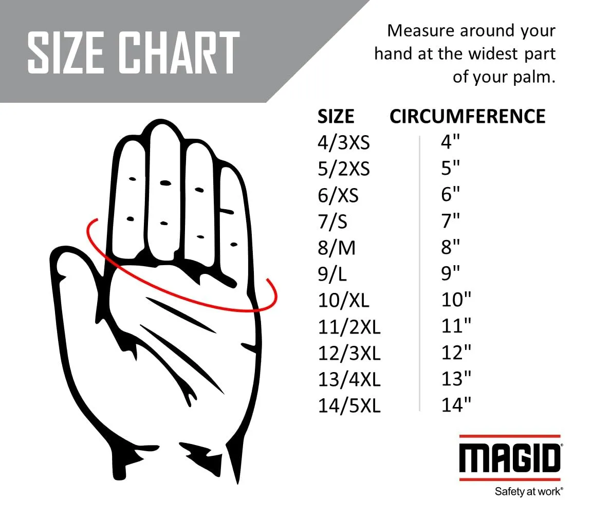 MAGID T-REX Rebel Series TRX814 Goatskin para-Aramid Lined Driver Impact Glove – Cut Level A6-8/M (1 PR)