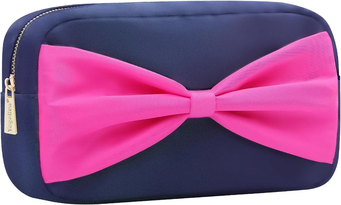 Makeup Bag Toiletry Bags for Traveling Women Stuff Bag Skin Care Bag Stoney Clover Dupes Makeup Organizer Cosmetic Pouch (M, NavyBlue-Bow)