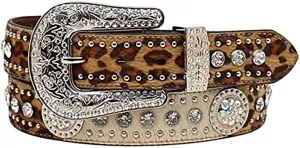 M&F Western Nocona Haircalf Leopard Print Concho