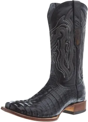 Men's Black Caiman Tail Print 12in Black Top