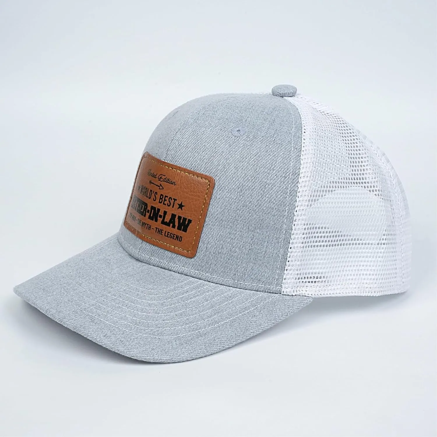 Men's Hat Gifts - Men's Cap Gifts for Father's Day Christmas Birthday Gifts Trucker Hat Leather Pattern Baseball Cap