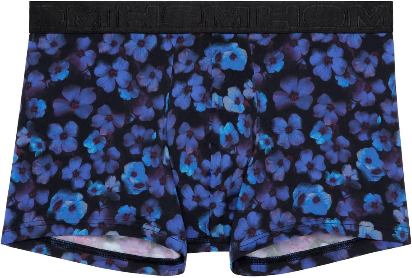 Men's Will Immersive Flowers Boxer Brief, 402642, Blue Print, S
