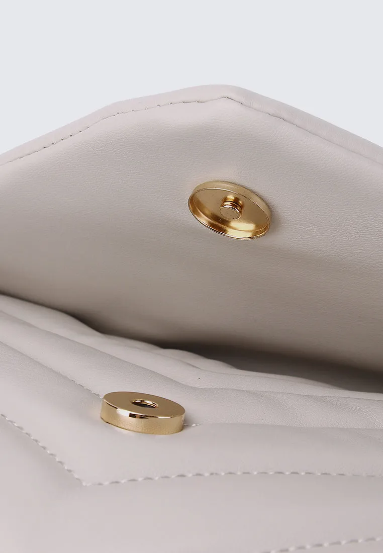 Miley Shoulder Chain Bag (Cornsilk)