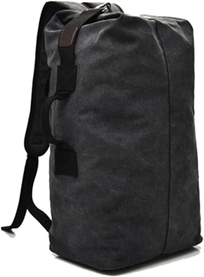 Military Tactical Backpack Large Capacity Travel Climbing Bag Duffel Bag Top Load Double Strap Canvas Backpack