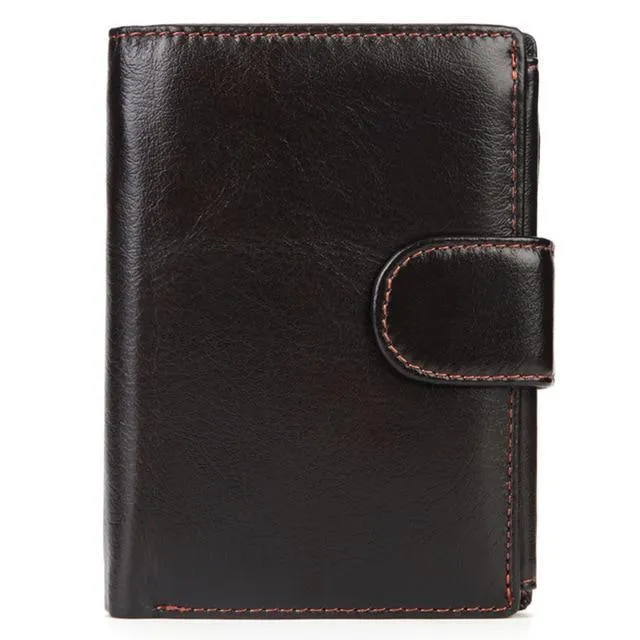 MISFITS™ Vintage Snap-Closure Genuine Leather Wallet