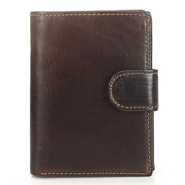 MISFITS™ Vintage Snap-Closure Genuine Leather Wallet