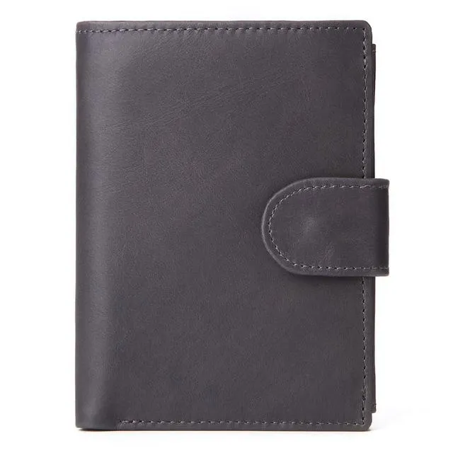 MISFITS™ Vintage Snap-Closure Genuine Leather Wallet