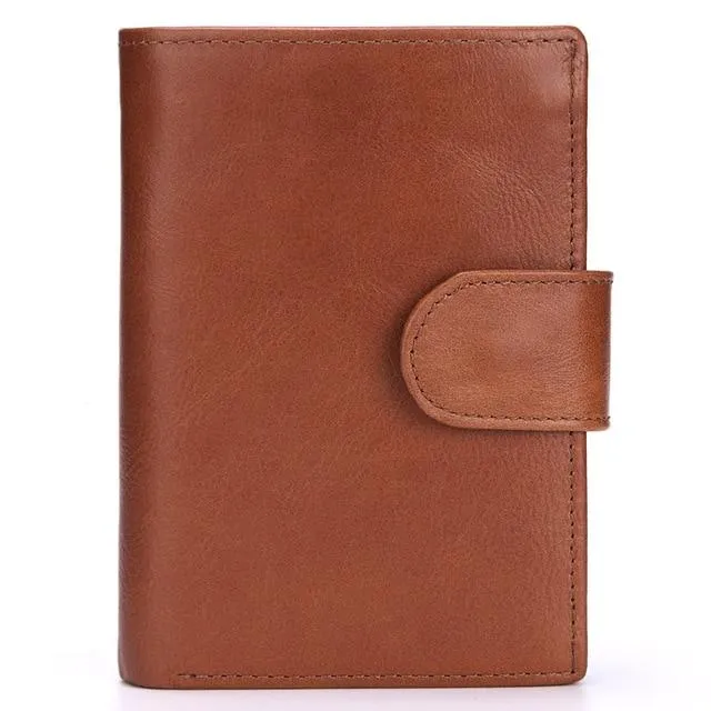 MISFITS™ Vintage Snap-Closure Genuine Leather Wallet