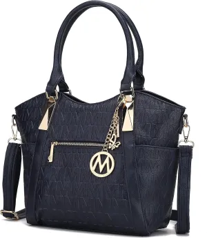 MKF Collection Tote Satchel Handbag for Women: PU Leather Shoulder Bag – Top-Handle Purse, Ladies Pocketbook By Mia K