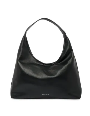 Mocha Emery Soft Shoulder Bag - Black