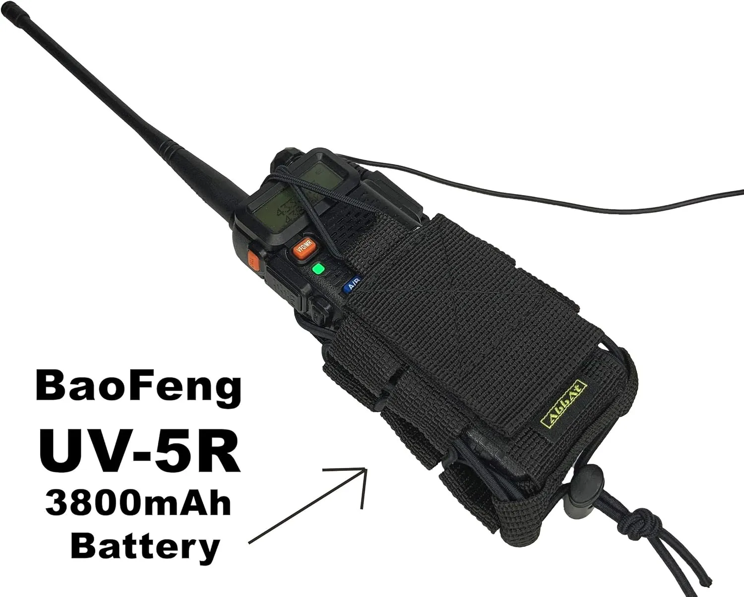 MOLLE Tactical Pouch Bag Radio Phone GPS Holster Holder BaoFeng Two-Way BF-F8HP UV-5R UV-82HP UV-5X3 UV-82C Garmin Retevis Motorola T460 T600 MR350R MH230R Midland Arcshell