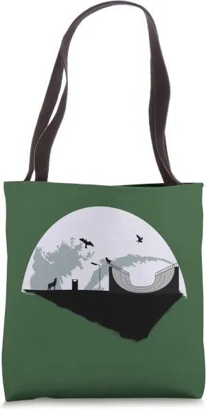 Moonshine Stunt Scooter Garment with Ramp and Dog | Scooter Tote Bag
