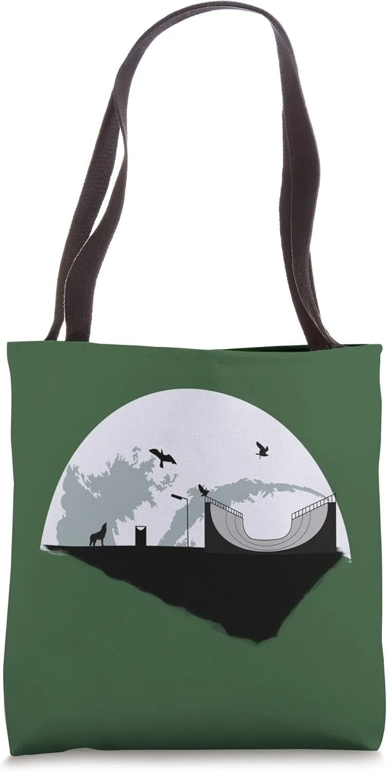 Moonshine Stunt Scooter Garment with Ramp and Dog | Scooter Tote Bag
