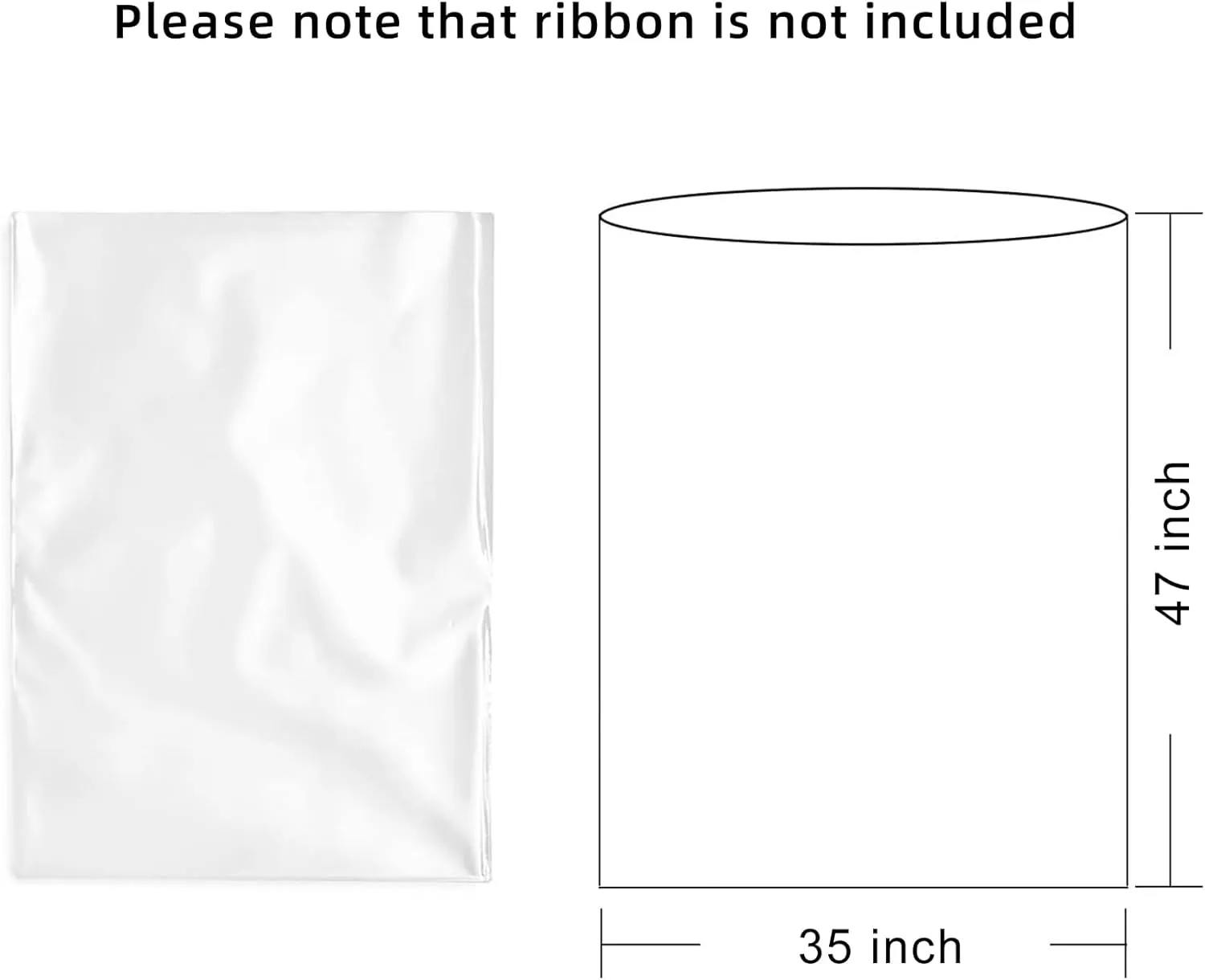 Morepack Extra Large Cellophane Bags for Gift Baskets 35x47 Inches, Jumbo Big Clear Cellophane Bags 20 Pieces