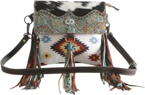 Myra Bag Fluttering Vines Canvas & Hairon Bag S-3802